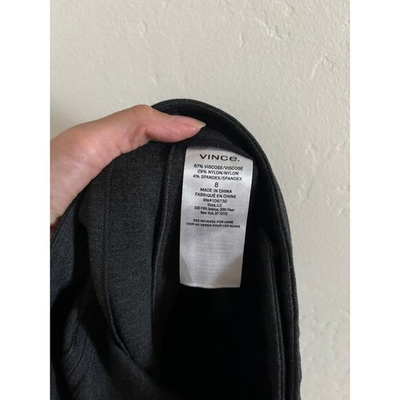 Vince Pants Women's 8 Dark Gray Skinny Ankle Trousers - Picture 5 of 7